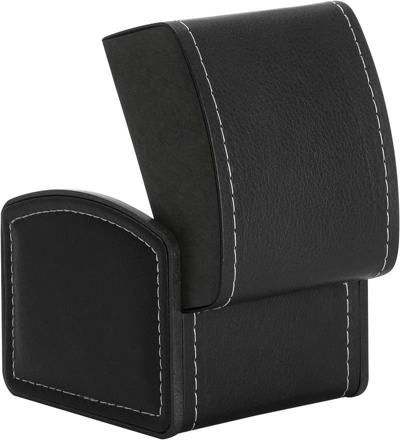BAOPEND Luxury Single Watch Gift Box with Removable Pillow, PU Leather Single Watch Case Wristwatch Jewelry Storage Display Holder Cases for Men and Women (Black) - Image 4